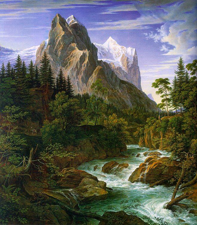 Joseph Anton Koch The Wetterhorn with the Reichenbachtal